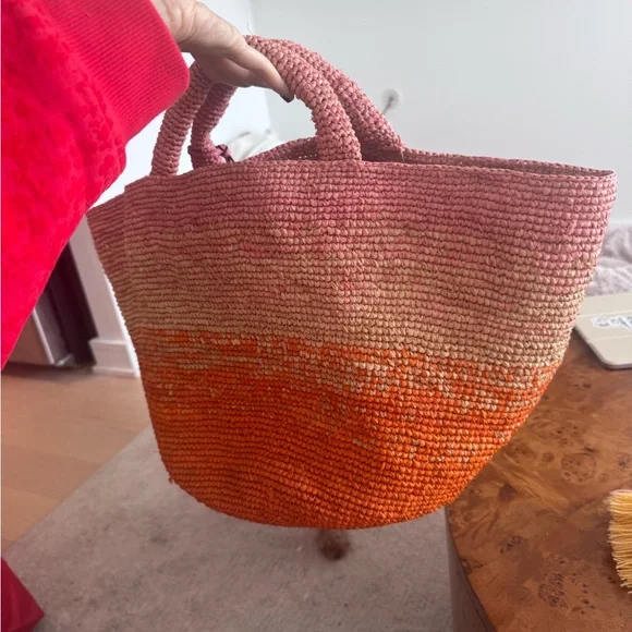 MANEBI Panier raffia tote bag - Picture 2 of 6